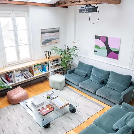 Apartment New Modern 2 And A Half Bedroom Loft In St Germain! Paris